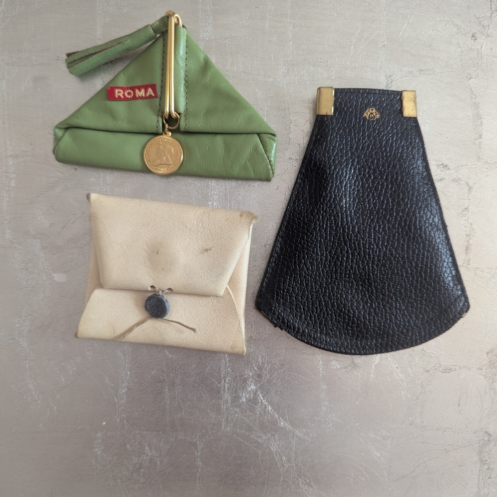 Vintage Roma Change Purse, Tobacco Pouch, Leather Gift